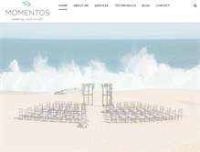 Tablet Screenshot of momentosloscabos.com